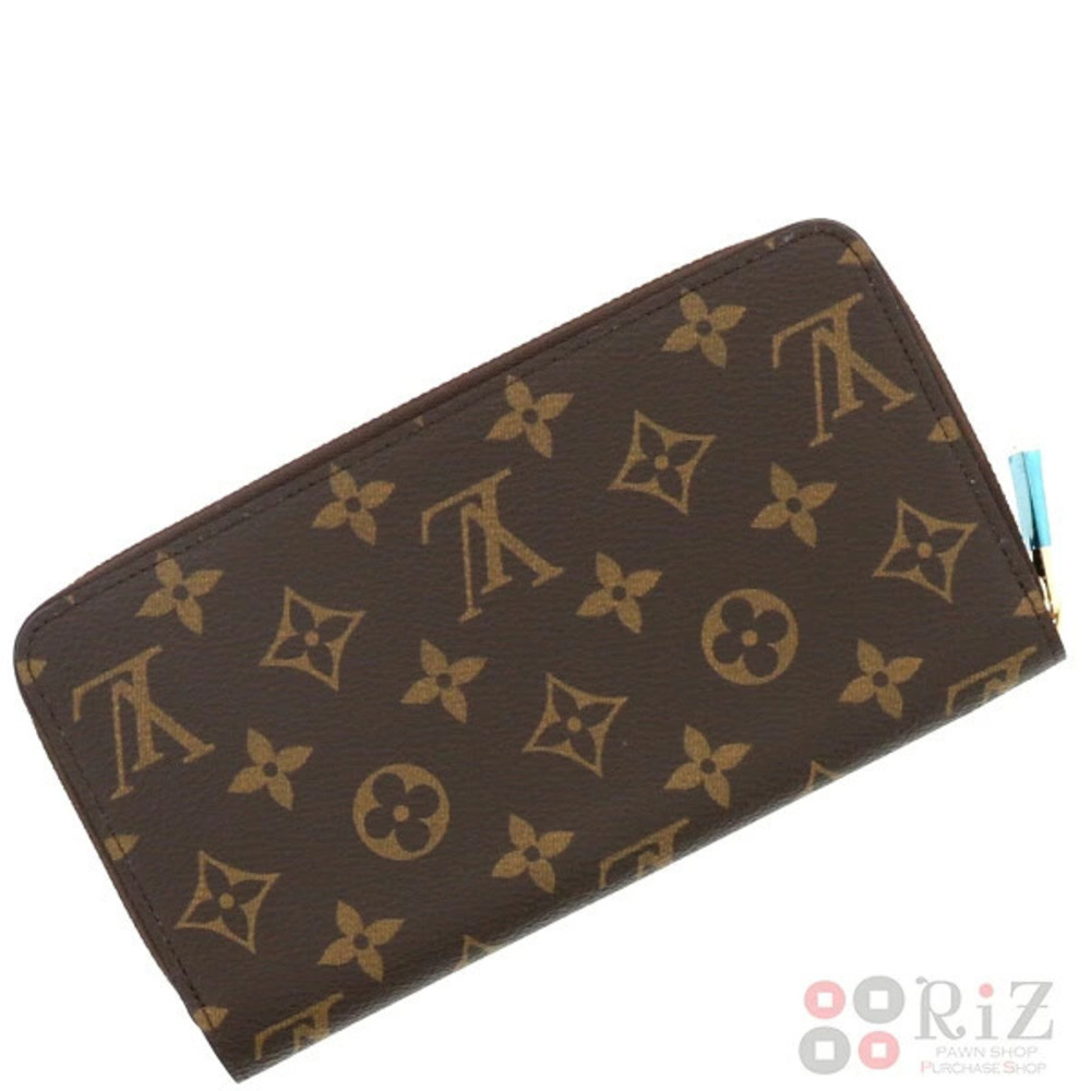 LOUIS VUITTON Zippy Wallet Long coin wallet purse Monogram Marron Brown - Picture 6 of 6